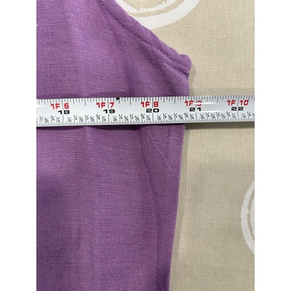 J Gee Purple Sleeveless Maxi Dress 2X Embroidered Linen Blend NWT - Picture 9 of 10